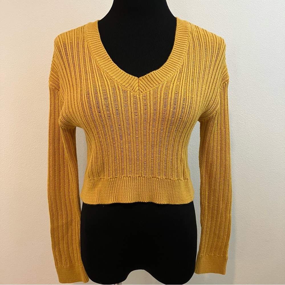 Sky & Sparrow | Mustard Sweater Top